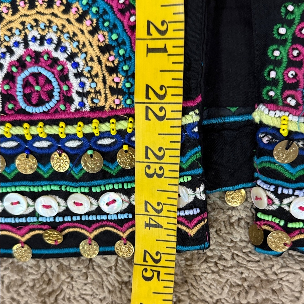 Tienda Ho Multicolor Embroidered Beaded Jacket NWT SKU1326 - Picture 9 of 14